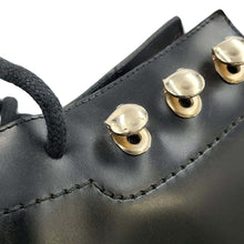 将图像加载到图库查看器中，Valentino Garavani Rock Studded Boots Black Leather Size 35
