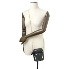 Load image into Gallery viewer, Valentino Garavani Rock Studded Chain Shoulder Black Leather
