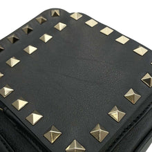 Load image into Gallery viewer, Valentino Garavani Rock Studded Chain Shoulder Black Leather
