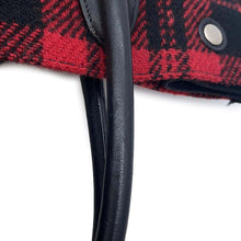 Load image into Gallery viewer, SAINT LAURENT PARIS Liv Gauche Red/Black632539 Wool  Leather
