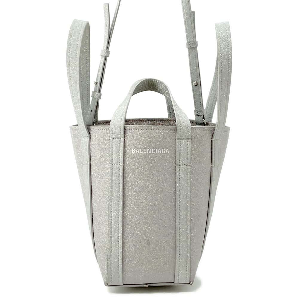 BALENCIAGA Everyday North South Shoulder Silver672793 Coating canvas Size XS