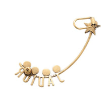 Load image into Gallery viewer, Dior J&#39;ADIOR Star Motif Single Ear Cuff Antique Gold Gold Plated Faux Pearl  Rhinestone
