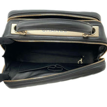 Load image into Gallery viewer, CHANEL Chevron Bowling Bag Black Lambskin
