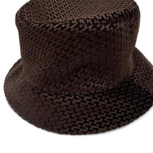 将图像加载到图库查看器中，HERMES Hat &quot;Harper&quot; Velvet Size 58 Chocolat Cotton100%
