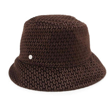 Load image into Gallery viewer, HERMES Hat &quot;Harper&quot; Velvet Size 58 Chocolat Cotton100%
