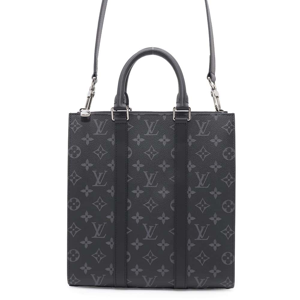 LOUIS VUITTON Sac Plat NoirM46098 Monogram Eclipse