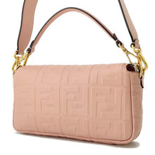 将图像加载到图库查看器中，FENDI 2Way Mamma Bucket Shoulder Bag ZUCCA Light Pink8BR600 Leather
