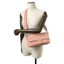 将图像加载到图库查看器中，FENDI 2Way Mamma Bucket Shoulder Bag ZUCCA Light Pink8BR600 Leather
