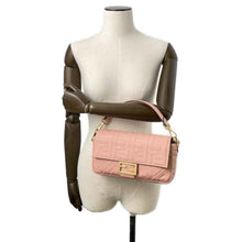 将图像加载到图库查看器中，FENDI 2Way Mamma Bucket Shoulder Bag ZUCCA Light Pink8BR600 Leather
