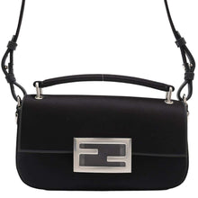 Load image into Gallery viewer, FENDI 2WAY Bucket Phone Pouch Black7AS142 Satin
