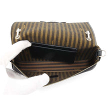 将图像加载到图库查看器中，FENDI 2WAY Bucket Phone Pouch Black7AS142 Satin
