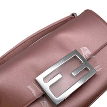 将图像加载到图库查看器中，FENDI 2WAY Bucket Phone Pouch Pink7AS142 Satin
