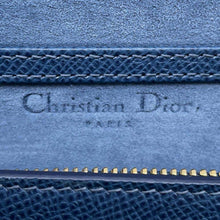 将图像加载到图库查看器中，Dior 30Montaigne 2in1 Pouch 2WAYBag Blue Leather Size 30
