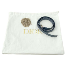 将图像加载到图库查看器中，Dior 30Montaigne 2in1 Pouch 2WAYBag Blue Leather Size 30
