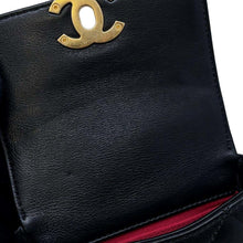 Load image into Gallery viewer, CHANEL Matelasse  Flap Bag ChainShoulder Bag BlackAS2833 Calf Leather Size Mini
