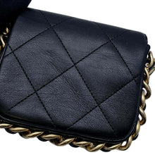 将图像加载到图库查看器中，CHANEL Matelasse  Flap Bag ChainShoulder Bag BlackAS2833 Calf Leather Size Mini
