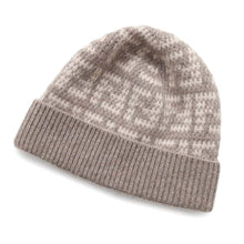 Load image into Gallery viewer, FENDI FF logo knit hat Size S/M BeigeFXQ913 Cashmere100%
