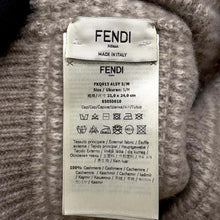 Load image into Gallery viewer, FENDI FF logo knit hat Size S/M BeigeFXQ913 Cashmere100%
