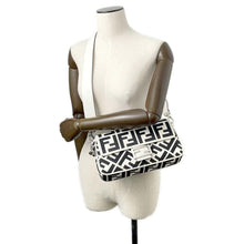 Load image into Gallery viewer, FENDI Mamma baguette White/Black8BR600 Canvas
