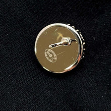 Load image into Gallery viewer, CHANEL CC Logo Circle Button Earrings Champagne GoldABE860 Metal
