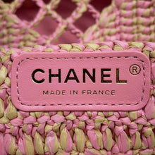 将图像加载到图库查看器中，CHANEL Small Shopping Bag PinkAS4714 Raffia Leather
