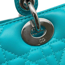 Load image into Gallery viewer, Dior Lady Dior 2WAYHandbag Turquise BlueCAL44551 Lambskin Size Medium
