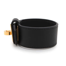 将图像加载到图库查看器中，HERMES Kelly Twist Bracelet Size T2 Black Swift Leather
