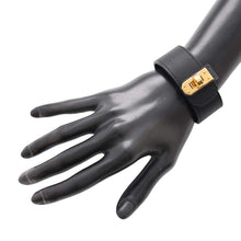 将图像加载到图库查看器中，HERMES Kelly Twist Bracelet Size T2 Black Swift Leather
