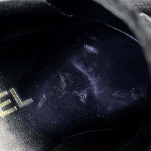 Load image into Gallery viewer, CHANEL Chunky Loafers with CC Logo BlackG39206 Velvet Size 35.5C
