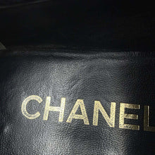 将图像加载到图库查看器中，CHANEL Chunky Loafers with CC Logo BlackG39206 Velvet Size 35.5C
