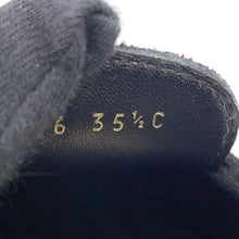 将图像加载到图库查看器中，CHANEL Chunky Loafers with CC Logo BlackG39206 Velvet Size 35.5C
