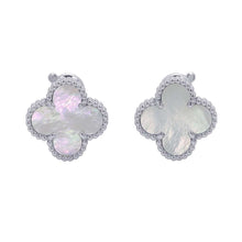 Load image into Gallery viewer, Van Cleef &amp; Arpels Vintage Alhambra EarringVCARF48600 18K White Gold
