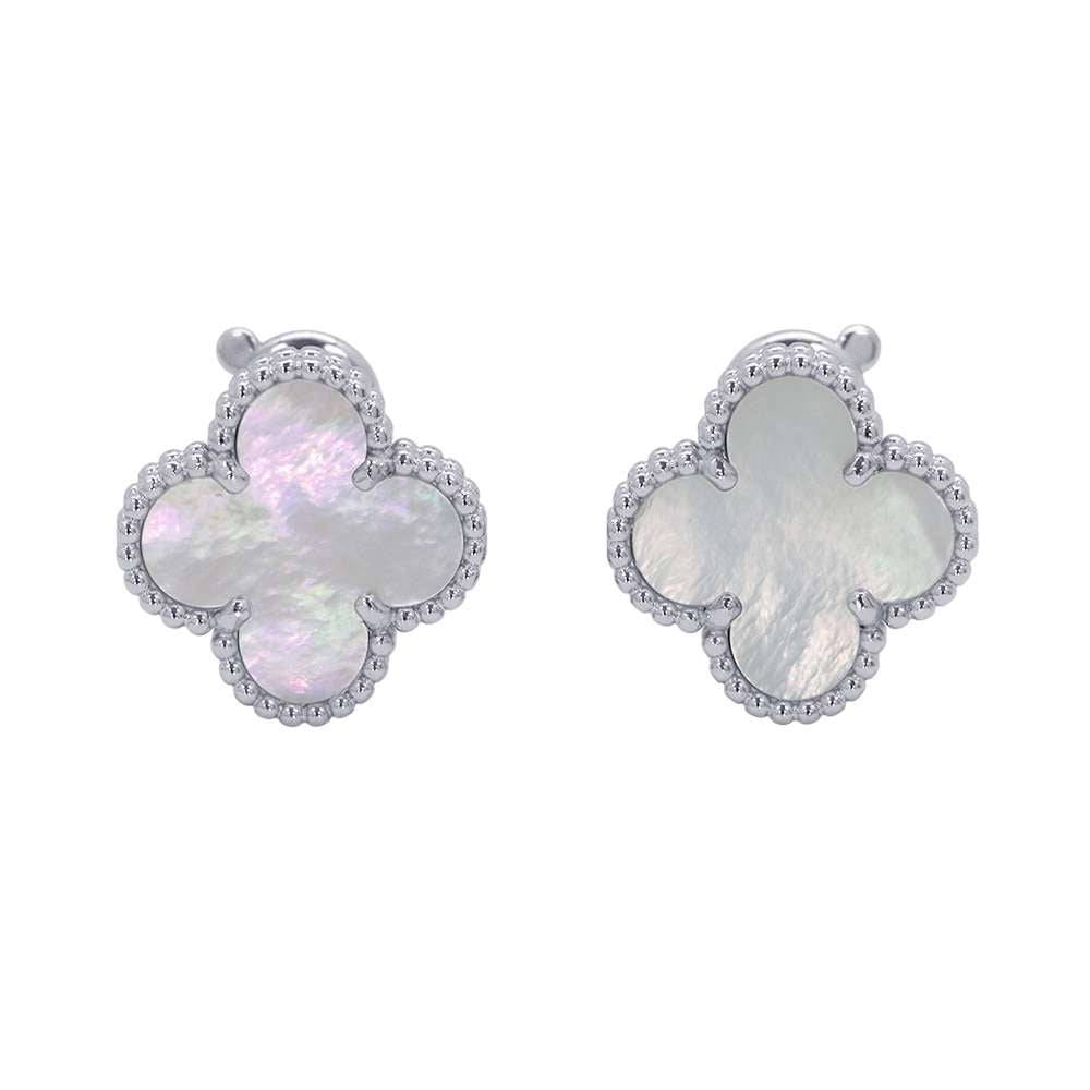 Van Cleef & Arpels Vintage Alhambra EarringVCARF48600 18K White Gold