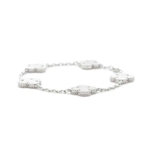 Load image into Gallery viewer, Van Cleef &amp; Arpels Vintage Alhambra Bracelet 5 motifsVCARF48400 18K White Gold
