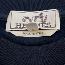 将图像加载到图库查看器中，HERMES Surprise Box Knitted Fabric Size M Marine Cotton100%
