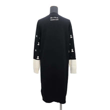 Load image into Gallery viewer, HERMES Poste et Cavalerie Knit Dress Size 38 Black Cashmere100%
