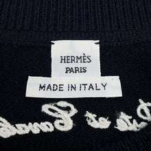 Load image into Gallery viewer, HERMES Poste et Cavalerie Knit Dress Size 38 Black Cashmere100%
