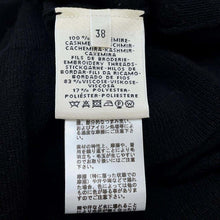 Load image into Gallery viewer, HERMES Poste et Cavalerie Knit Dress Size 38 Black Cashmere100%
