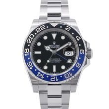 将图像加载到图库查看器中，ROLEX GMT MasterII W40mm Stainless Steel Black Dial126710BLNR
