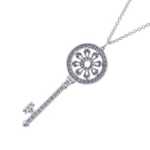 Load image into Gallery viewer, TIFFANY&amp;Co. Petal Key Pendant Size Large 18K White Gold
