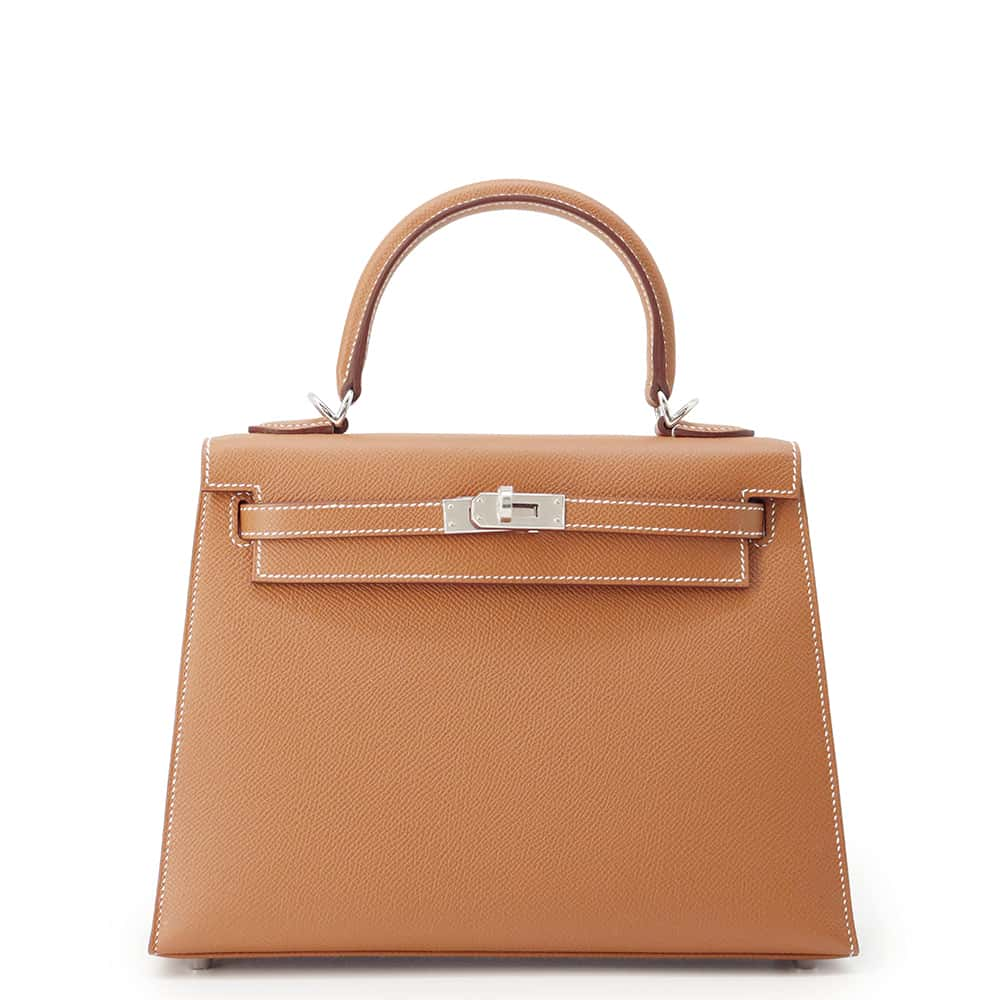 HERMES Kelly Sellier Gold Epsom Size 25