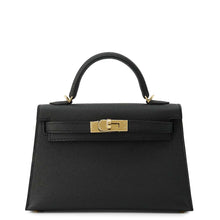 将图像加载到图库查看器中，HERMES Mini kelly do Black Epsom
