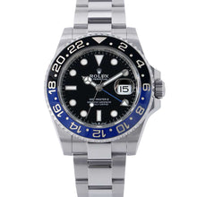 Load image into Gallery viewer, ROLEX GMT MasterII W40mm Stainless Steel Black Dial126710BLNR
