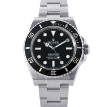 将图像加载到图库查看器中，ROLEX Submariner No-Date W41mm Stainless Steel Black Dial124060
