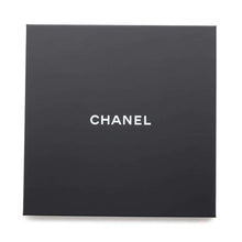 Load image into Gallery viewer, CHANEL Years Gift Mademoiselle CC Logo Large Scarf Black/White Silk100%
