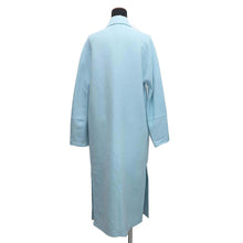 将图像加载到图库查看器中，HERMES Zip Coat Size 34 Light Blue Cashmere100%
