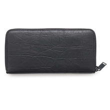 将图像加载到图库查看器中，SAINT LAURENT PARIS Cassandra Zip Around Long Wallet Black617415 Embossed Leather
