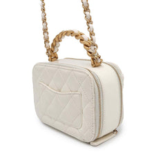 Load image into Gallery viewer, CHANEL Vanity bag White Vintage Calf Leather
