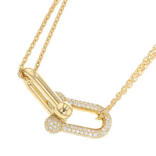 Load image into Gallery viewer, TIFFANY&amp;Co. Hardware Double Link Pendant Size Large70353075 18K Yellow Gold
