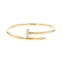 将图像加载到图库查看器中，CARTIER Juste Un Clou Bracelet Size 16B6045016 18K Yellow Gold
